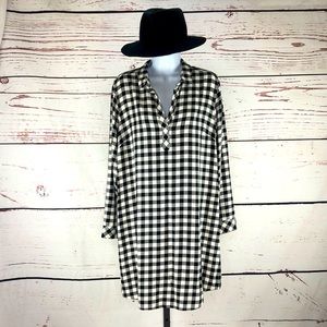 J. Jill Plaid Shirt Dress